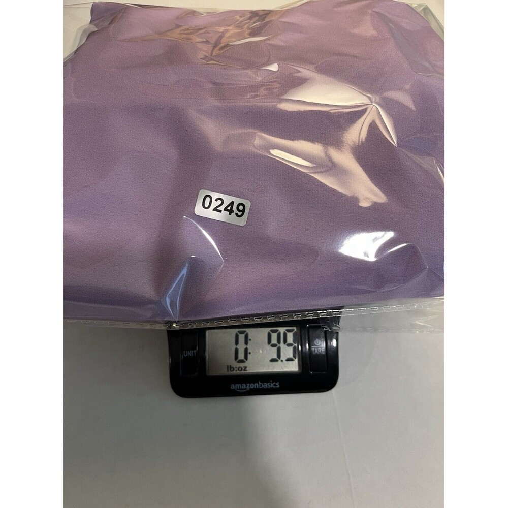 Everly Lavender Purple Pixie Mini Dress Fairycore Sheer Babydoll Bow Twee - L - Picture 11 of 11